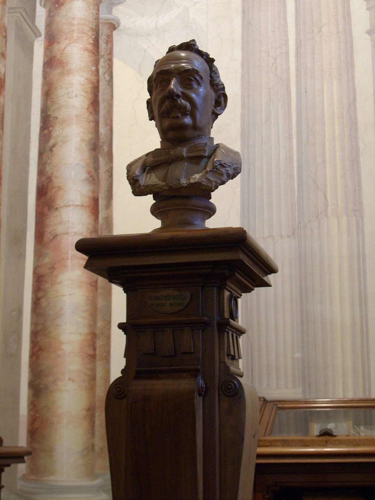 Francesco Rizzoli's wooden bust, Istituto Ortopedico Rizzoli, Bologna - 02.JPG